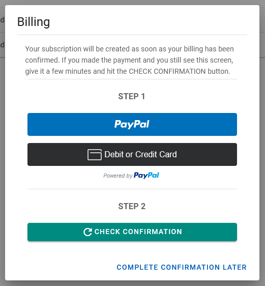 Payment Page